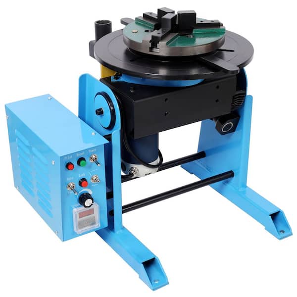 Amucolo 66 lb. Rotary Welding Positioner Turntable Table, 0-90° Heavy Duty Welding Positioner Manual Tilt Welding Table