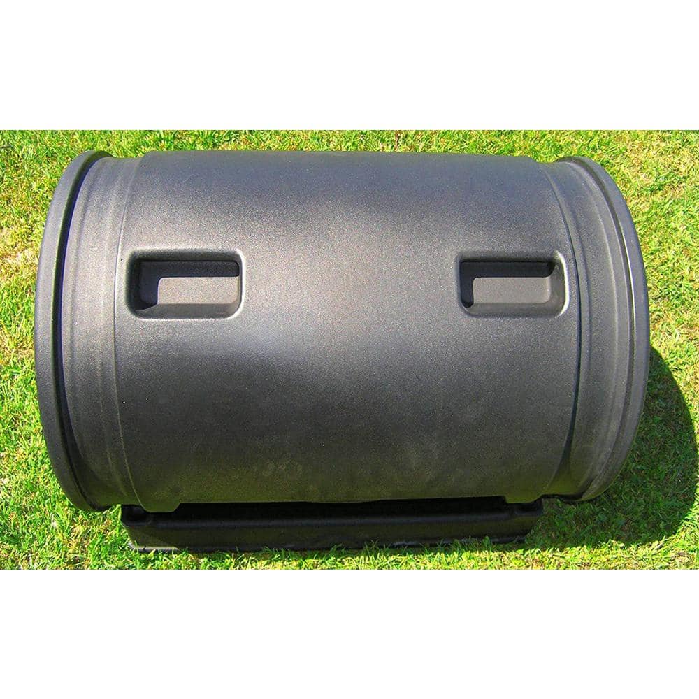 Black 7 Cu Ft Plastic Outdoor Tumbler Composter