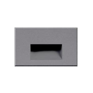 Sonic 3 in. 1-Light 4-Watt Gray Integrated LED Exterior Stair Light