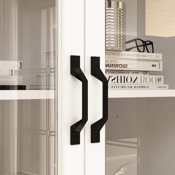 FUFU&GAGA White 63 in. W x 15.7 in. D x 78.7 in. H Wood Storage