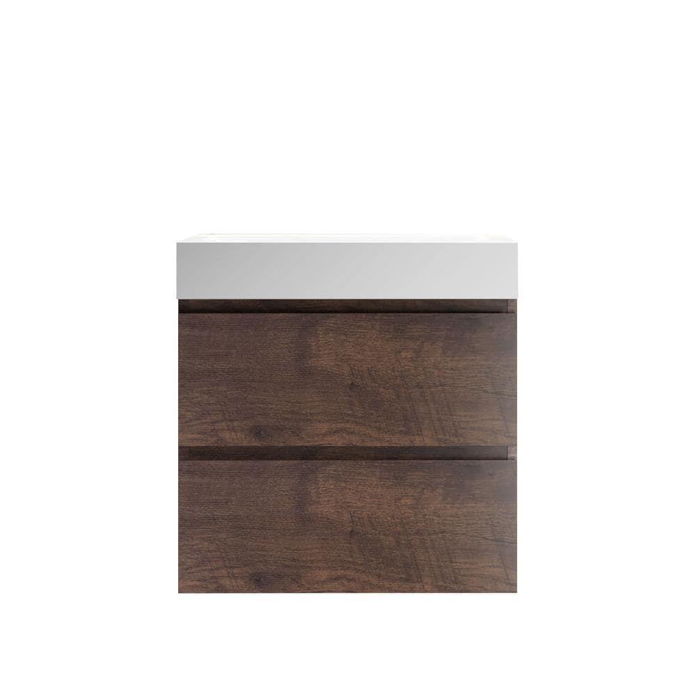 Alice 24.00 in. W x 18.10 in. D x 25.20 in. H Floating Bath Vanity in Brown