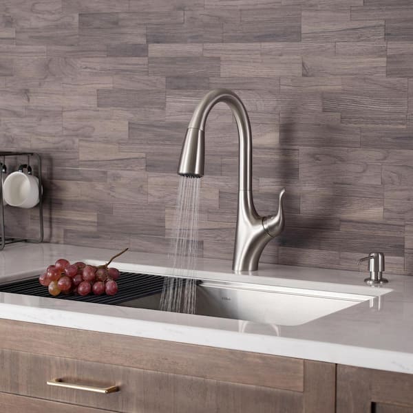 Merlin Single-Handle Pull-Down Sprayer Kitchen Faucet with Dual Function Sprayhead in Spot Free Stainless Steel