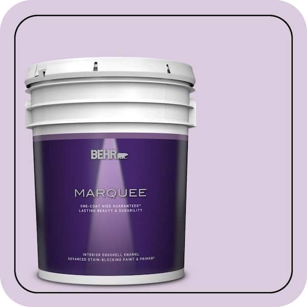 BEHR MARQUEE 5 gal. #660C-2 Violet Mist Eggshell Enamel Interior Paint & Primer