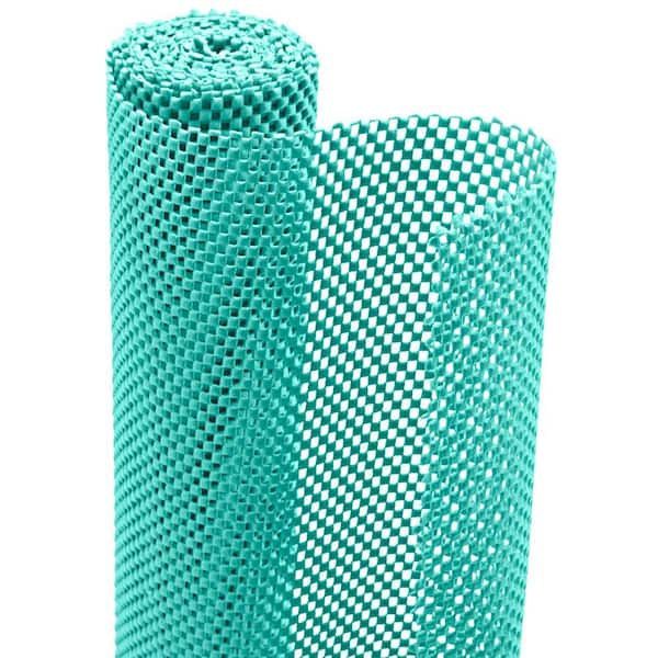 Premium Mint 12 in. D x 240 in L Checkered Non-Slip, Drawer and Shelf Liners (1-Pack)