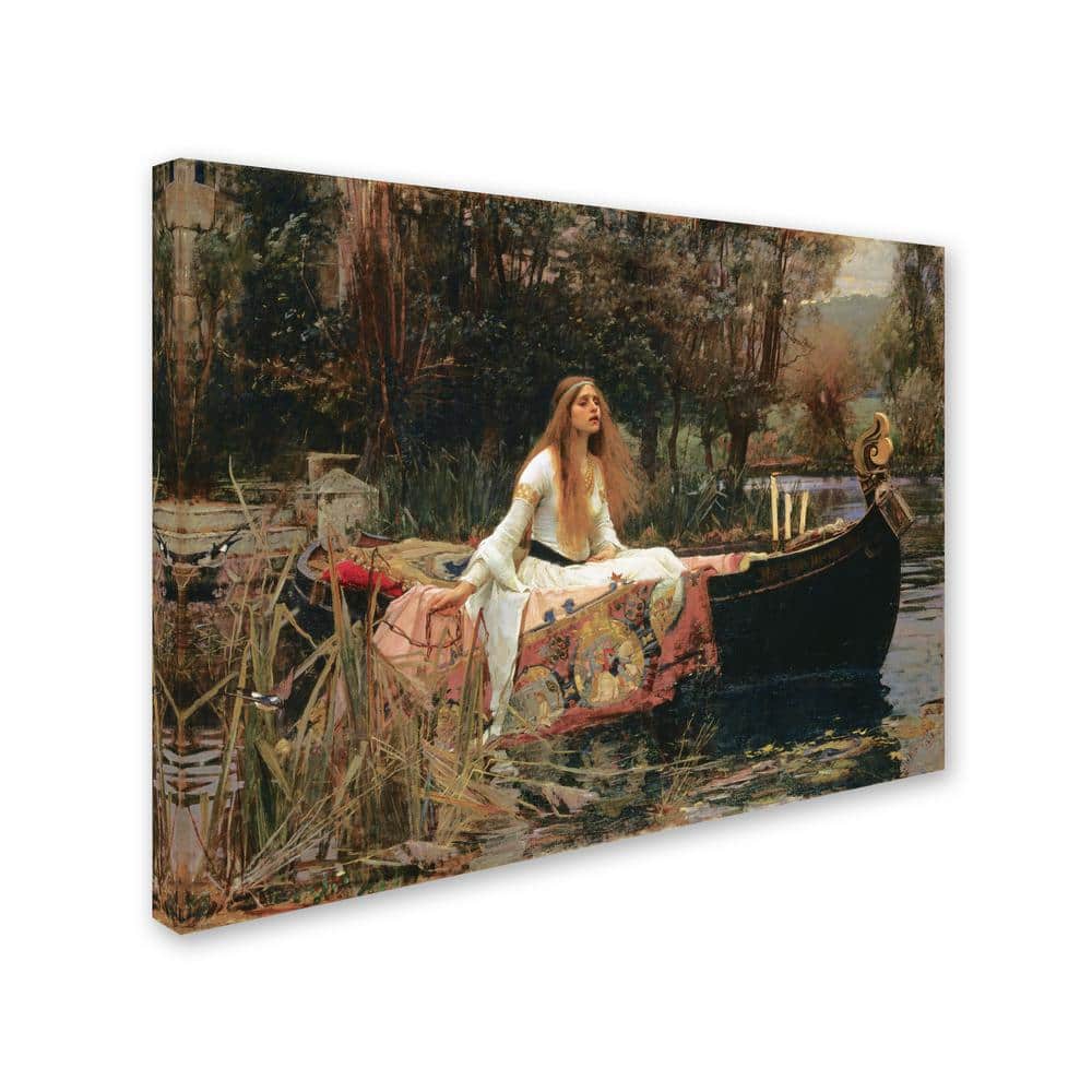 The Lady of Shallot Canvas Art in Nature Scene