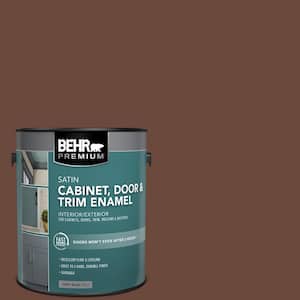 1 gal. #BXC-45 Classic Brown Satin Enamel Interior/Exterior Cabinet, Door & Trim Paint