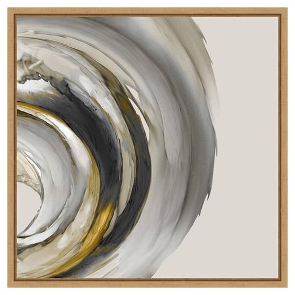Amanti Art Odyssey by Jacob q 22 in. W x 22 in. H. Canvas Wall Art Print Framed in Brown