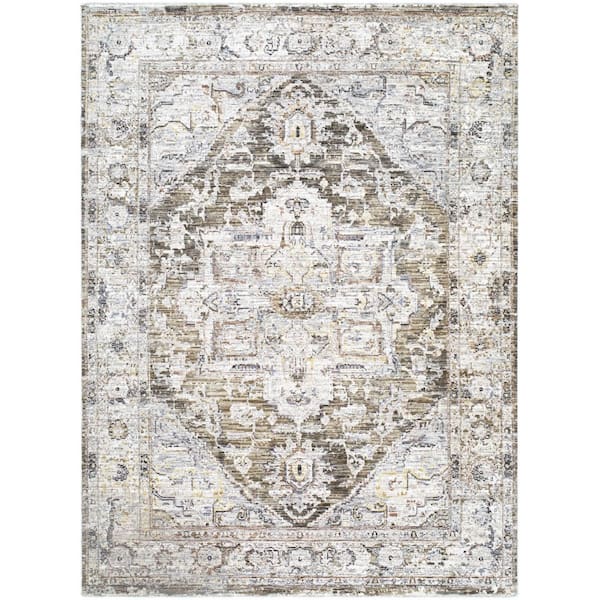 Mansfield MFD-2302 7 ft. x 10 ft. Brown Machine Woven Area Rug