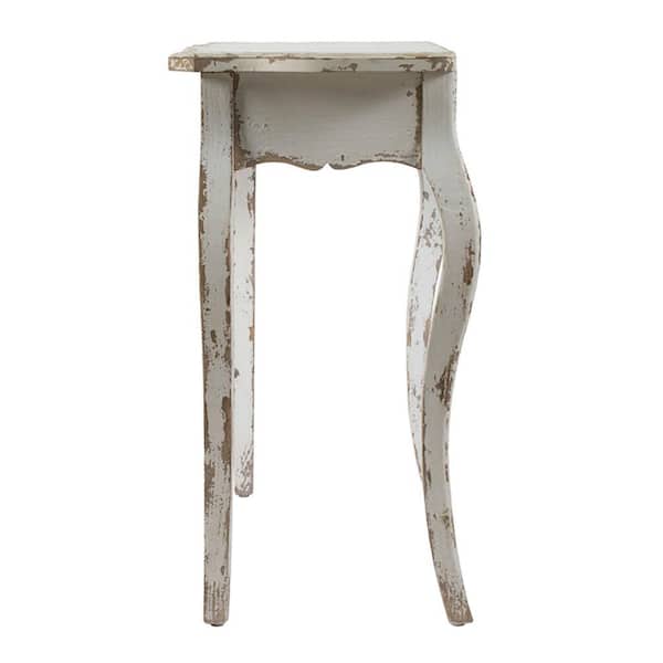 White Rectangle Wood Console Table 44995 Ds, Off White Small Console Table