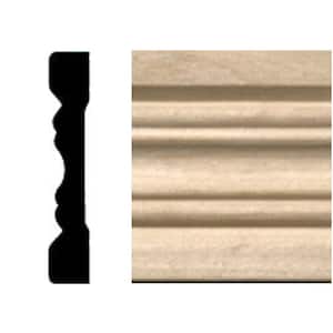 3/8 in. x 2-1/4 in. x 7 ft. Hardwood Wood Fluted Casing/Chair Rail Moulding