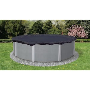 8-Year 12 ft. x 24 ft. Oval Navy Blue Above Ground Winter Pool Cover
