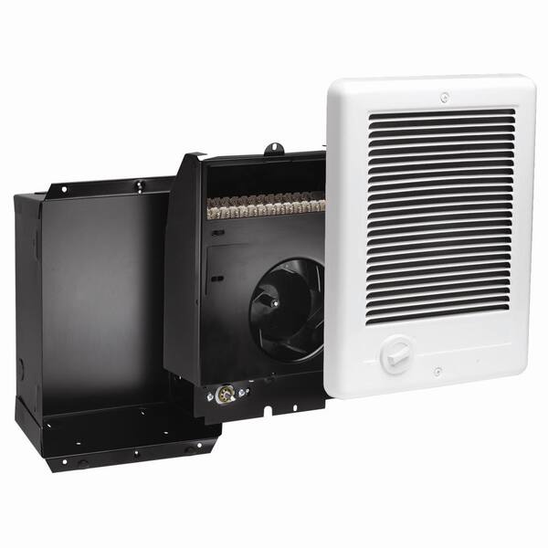Cadet 240-volt 1,500-watt Com-Pak In-wall Fan-forced Electric Heater in White with Thermostat
