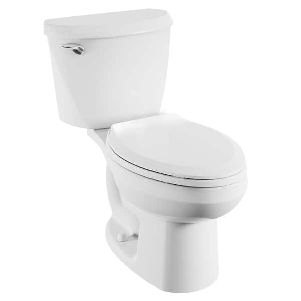 American Standard Reliant 2-piece 1.28 GPF Single Flush Chair Height Elongated Toilet in White, Seat Not Included
