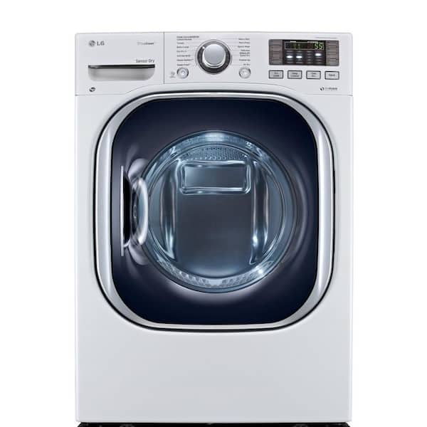 LG 7.3 cu. ft. Electric Dryer with EcoHybrid Heat Pump and Steam in White, ENERGY STAR