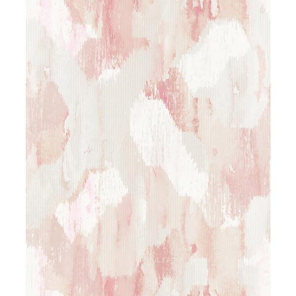 SCOTT LIVING Mahi Blush Abstract Strippable Non Woven Wallpaper