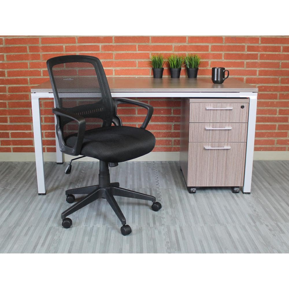 BOSS Office Products Black Mesh Task Chair B6456-BK - The Home Depot
