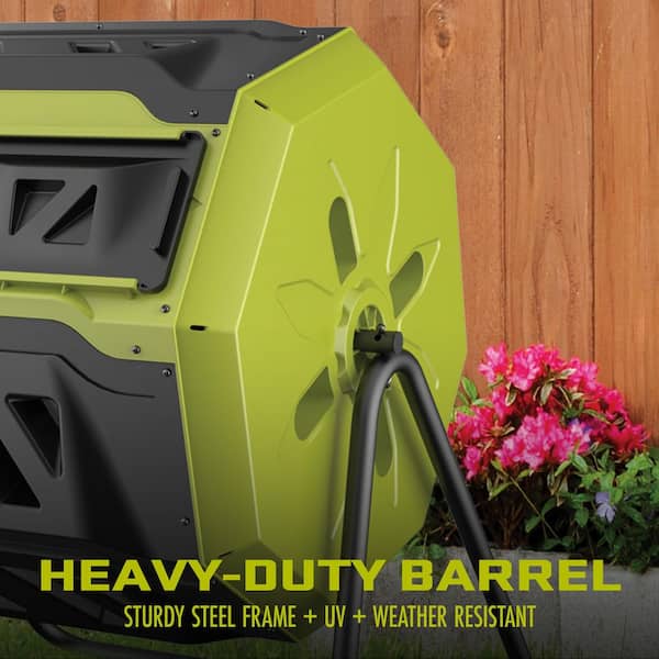 Sun Joe 42 Gal. All-Season Outdoor Tumbling Composter with Dual