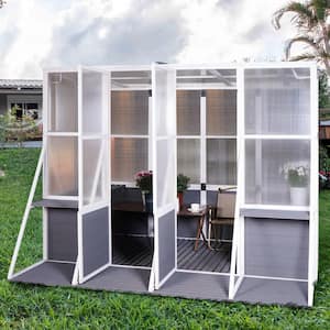 103.9 in. W x 98.4 in. D x 77.6 in. H Walk-In Greenhouse