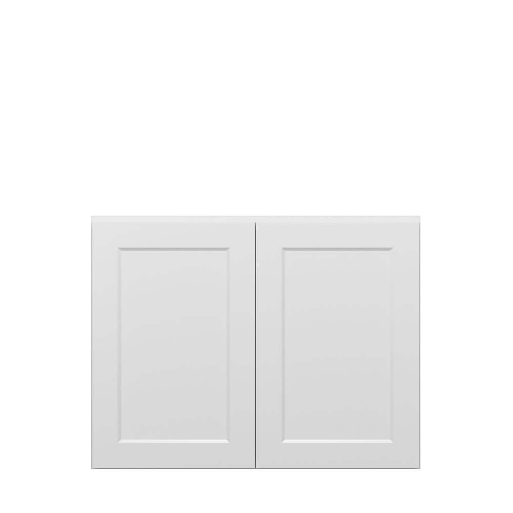 Norfolk Shaker 39 in. W x 30 in. H x 12 in. D in Painted White Plywood Asse