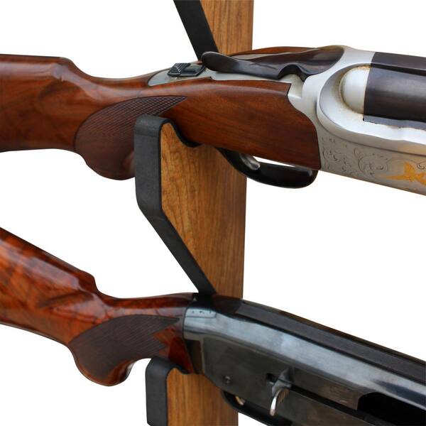 Hold Up Displays USA Made Gun Rack Horizontal Hardwood Shotgun Rifle  Fishing Rod Hanger (pair)