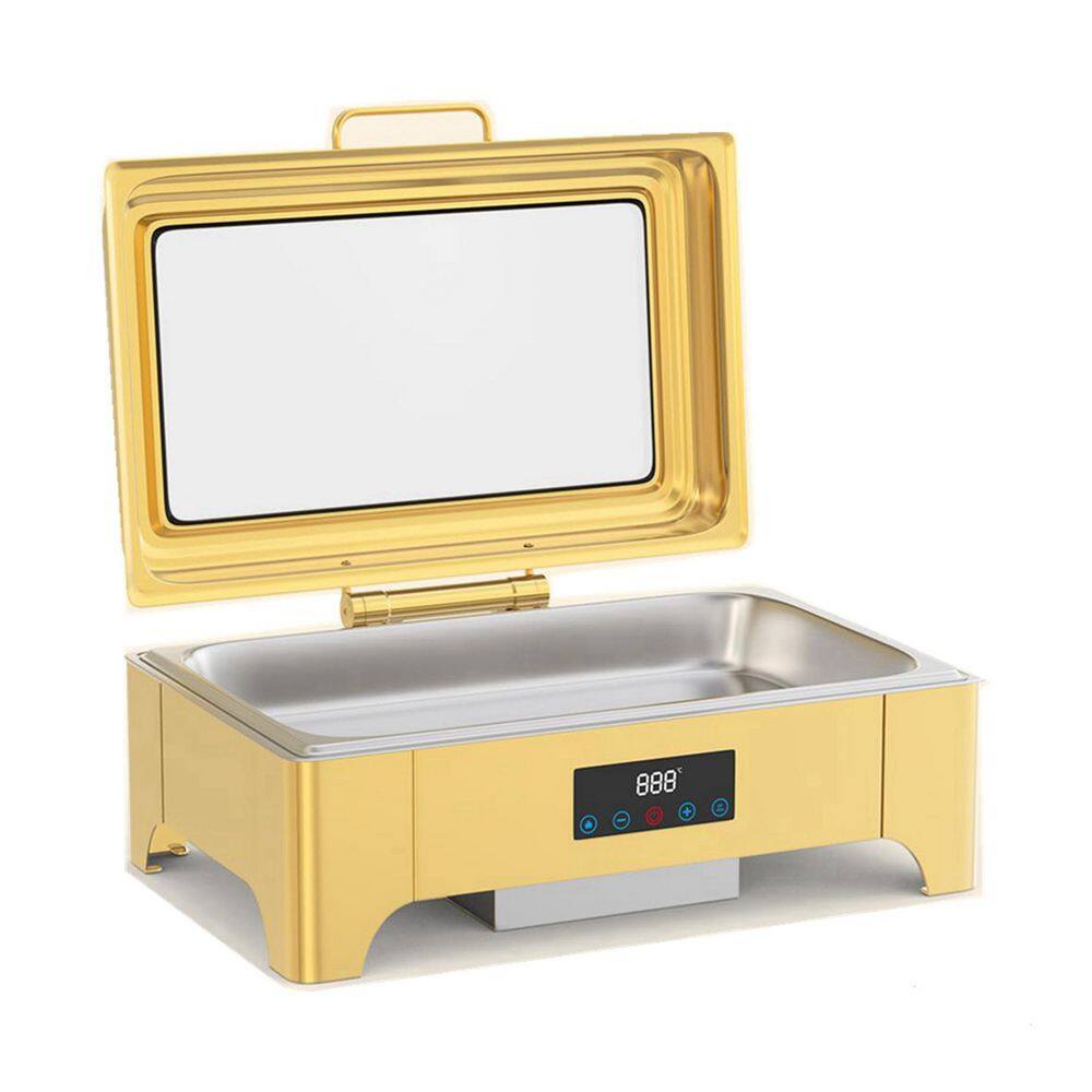 9 qt. Gold Stainless Steel Electric Chafing Dish Buffet Server, 400W Food Warmer with Touch Screen Control Visual Lid price history on PriceWatchPro