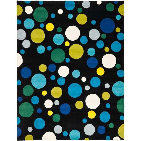 SAFAVIEH Soho Black/Multi 8 ft. x 10 ft. Geometric Area Rug