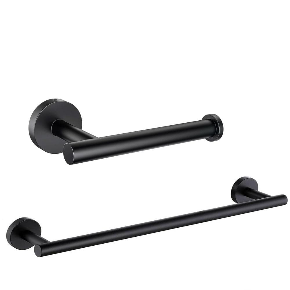 2 -Piece Bath Hardware Set with Mounting Hardware in Stainless Steel Matte Black price history on PriceWatchPro