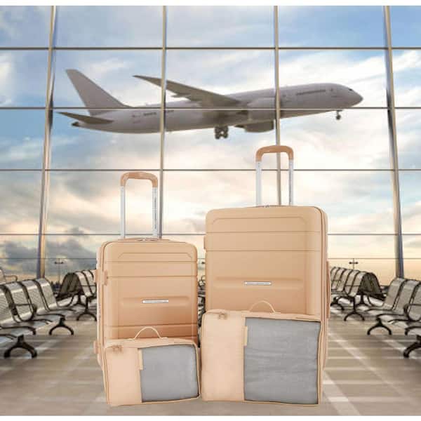 French Connection Saint Martin Toasted Almond 4-Piece Hardside