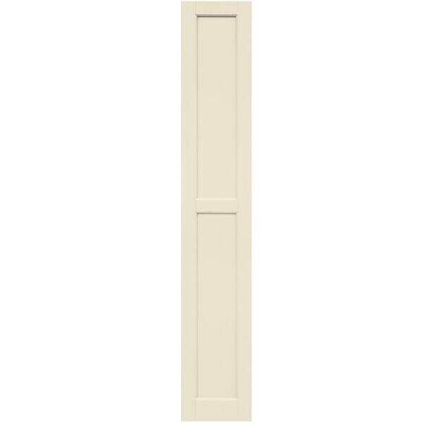 Winworks Wood Composite 12 in. x 72 in. Contemporary Flat Panel Shutters Pair #651 Primed/Paintable