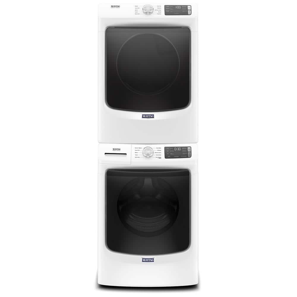 Maytag 7.3 Cu. Ft. White Front Load Electric Dryer with Moisture Sensing