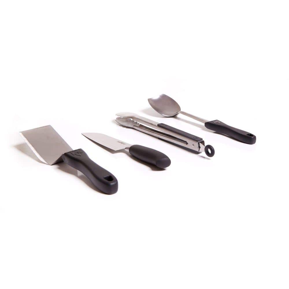 Stainless Steel 5-Piece Outdoor Chef Set with Carry Case