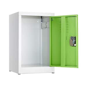 629-Series 24 in. H 1-Tier Steel Storage Locker Free Standing Cabinets for Home, School, Gym in Green 2 Pack