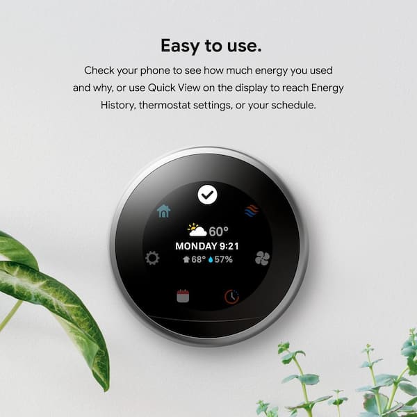 3rd Generation Nest Learning Thermostat Copper 
