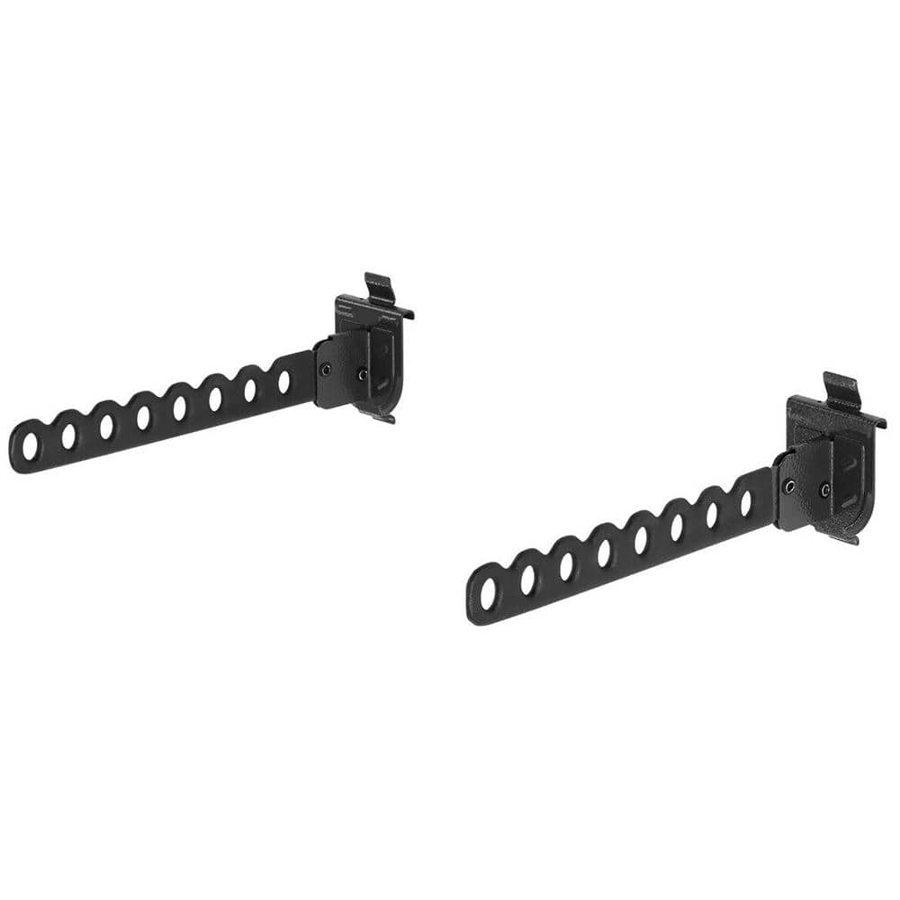 Gladiator Hammered Granite Foldaway Hanger Hooks (2-Pack)