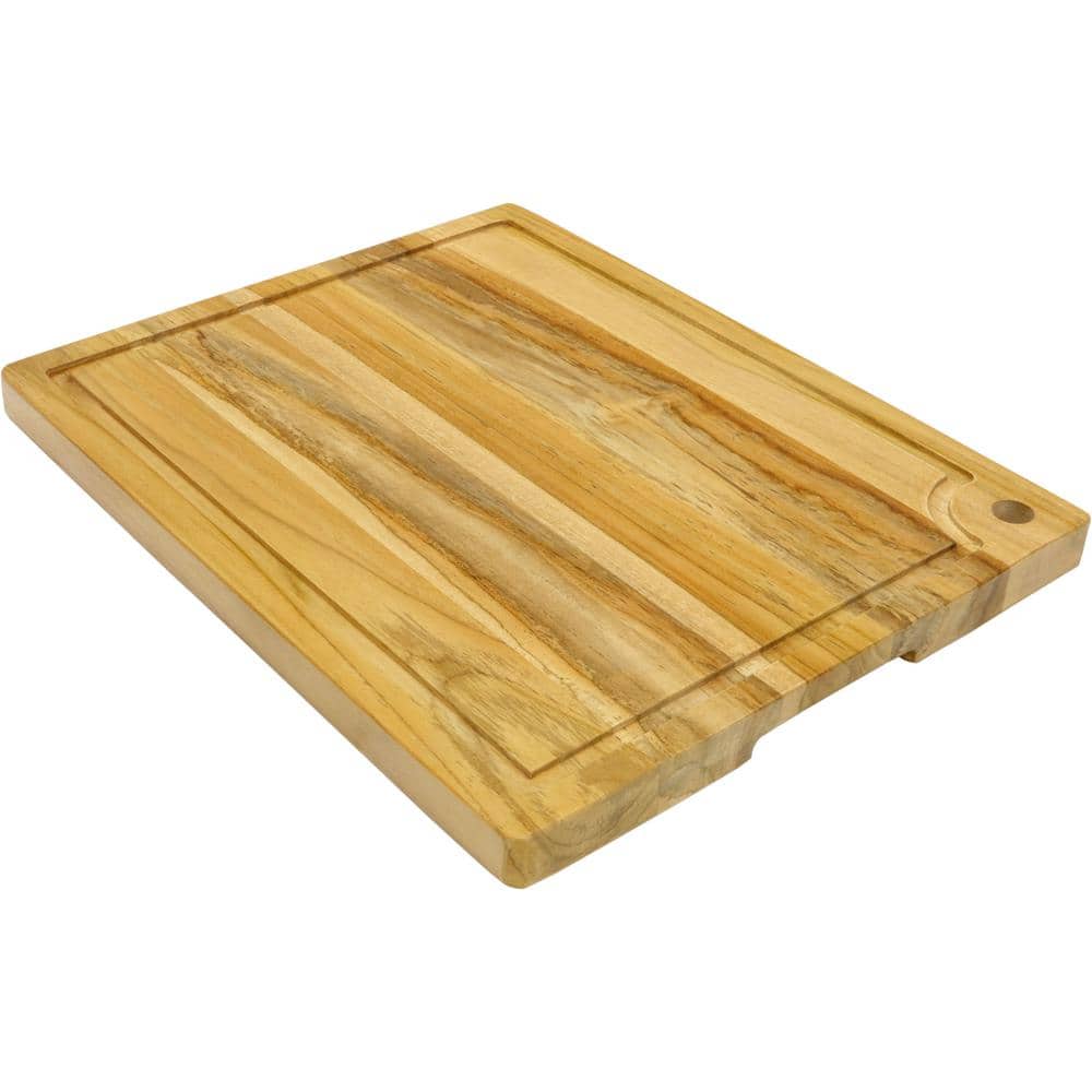 Manada™ 18 in. x 14 in. Rectangular Teakwood Cutting Board