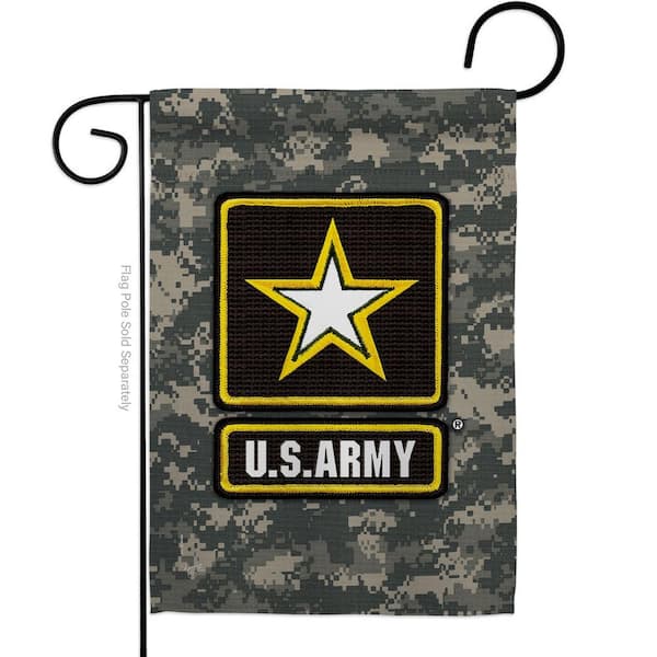 Breeze Decor 13 in. x 18.5 in. US Army Camoflash Garden Double-Sided ...