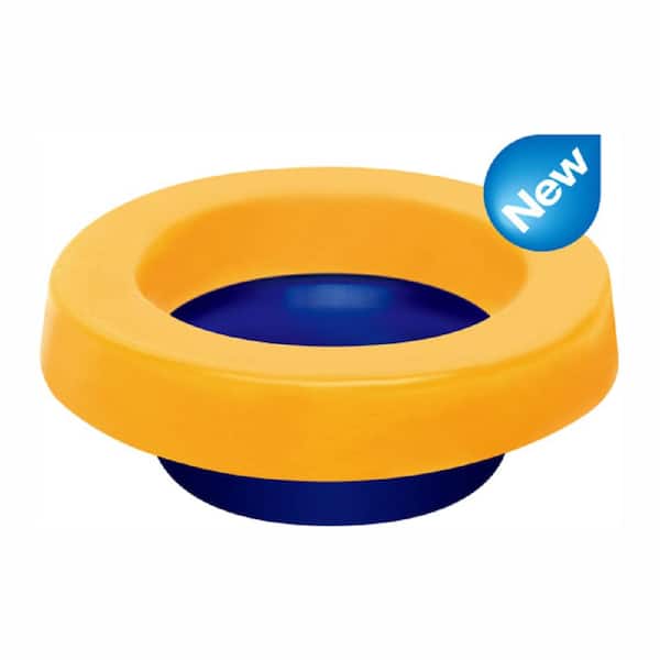 Unbranded Elastic Toilet Gasket (Wax Free) with Toilet Bolts Included, Contractor Pack of 3