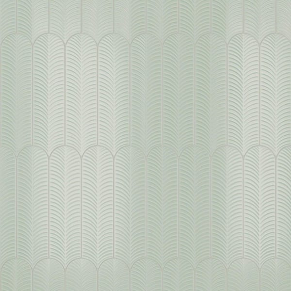 Feather Aqua 3 in. x 12 in. 3D Textured Glossy Ceramic Subway Wall Tile (20-Piece, 4.84 sq. ft. /Case)