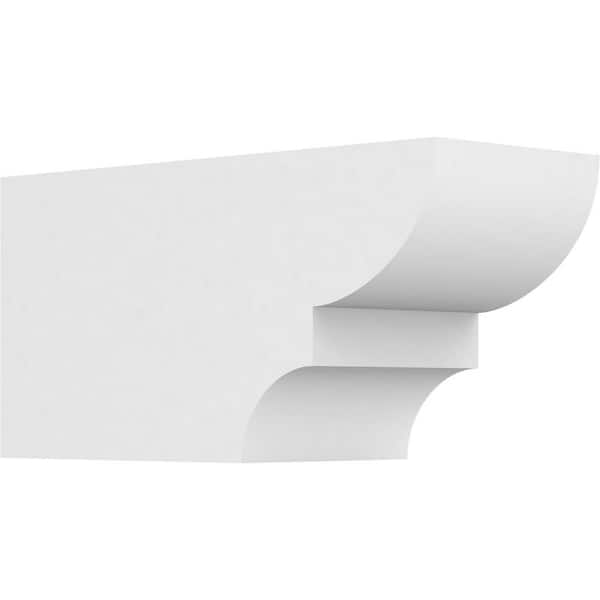 Ekena Millwork 5 in. x 6 in. x 12 in. Ridgewood PVC Rafter Tail Brace