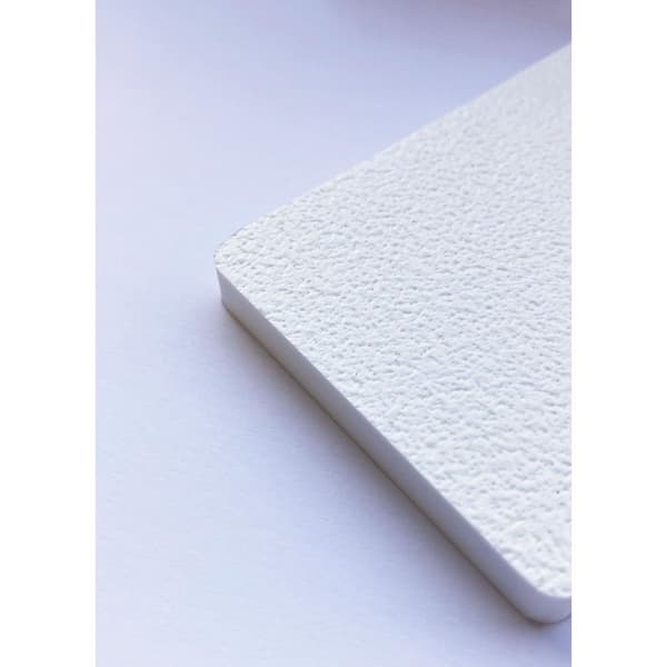 54 in. X 72 in. X 0.50 in. White Polyethylene Marine Grade Seaboard Textured HDPE Sheet