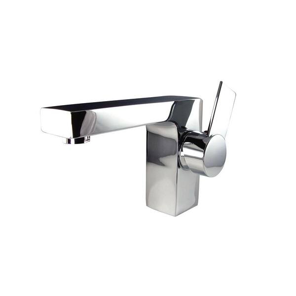 Fresca Isarus Single Hole 1-Handle Low-Arc Bathroom Faucet in Chrome