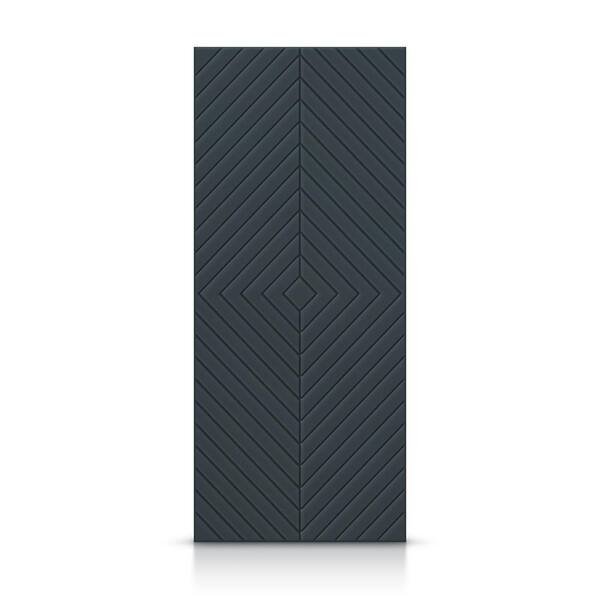 CALHOME 36 in. x 96 in. Hollow Core Charcoal Gray Stained Composite MDF Interior Door Slab