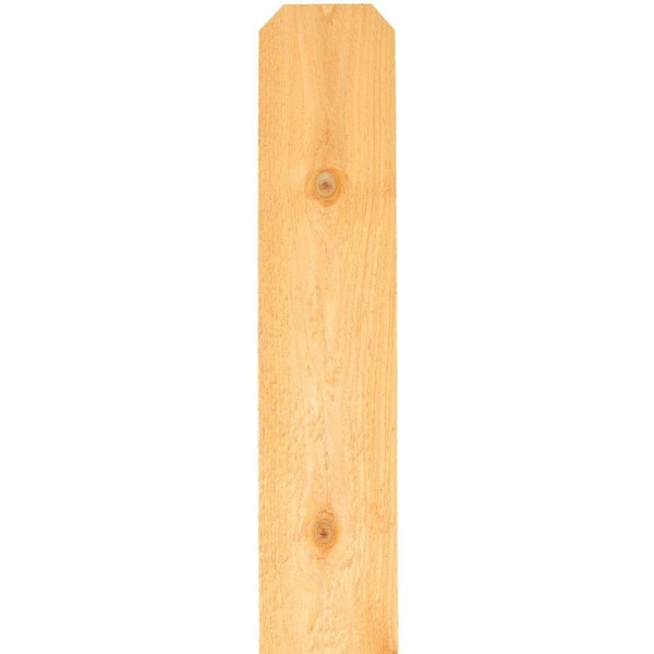 5/8 in. x 6 in. x 6 ft. American Western Red Cedar Dog-Ear Fence Picket