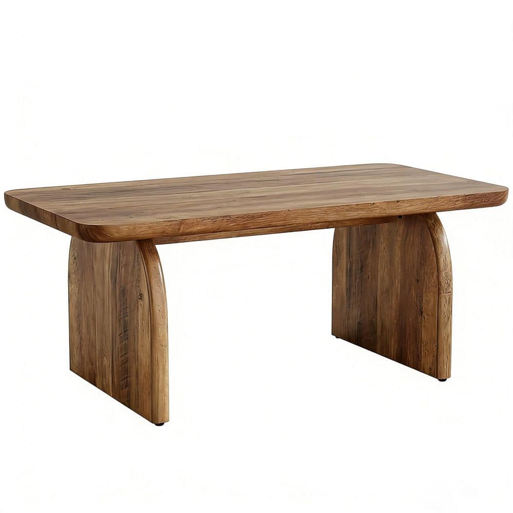 47.24 in. W Brown Coffee Table, Classic Center Table
