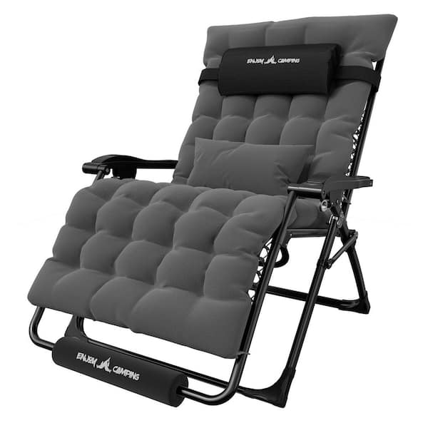 BOZTIY Folding Zero Gravity Metal Frame Recliner Outdoor