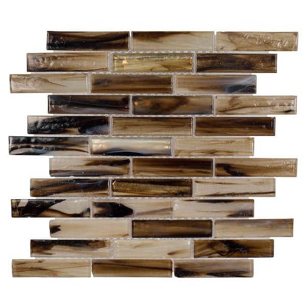 Fuse Glass 12 in. x 12 in. x 8 mm Glass Mosaic Tile