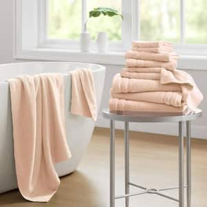 400GSM Essential Bundle 12-Piece Blush Cotton Bath Towel Set