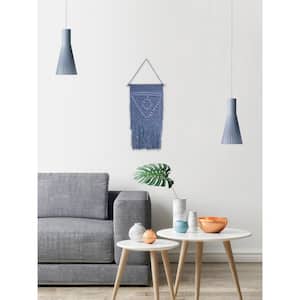 Blue "Triangle Macrame" by Marmont Hill Wall Tapestry