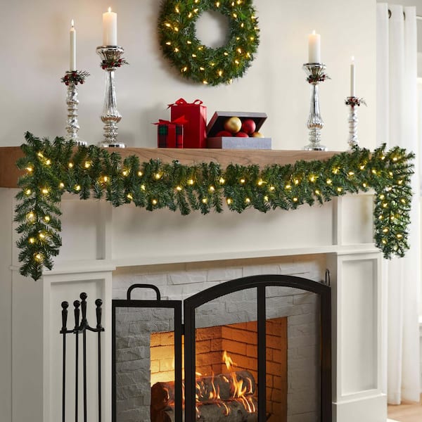 9 ft Kingston Fir LED Pre-Lit Garland