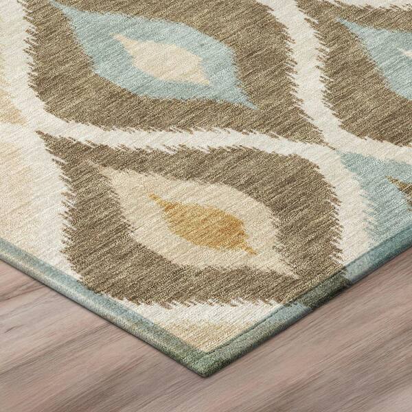 Chantille Machine Washable Indoor/Outdoor Abstract ACN3121 Beige 9 ft. x 12 ft. Area Rug